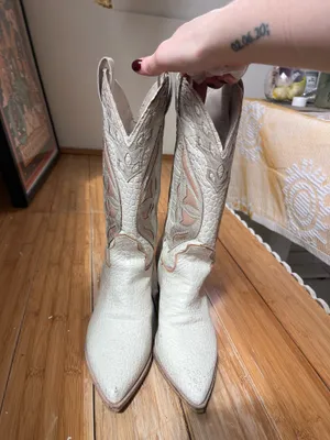 Steve Madden Cowboy Boots White thumbnail 3