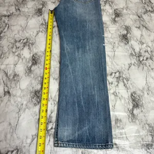 7 for all Mankind Distressed button fly high rise denim jeans straight leg 25 thumbnail 9