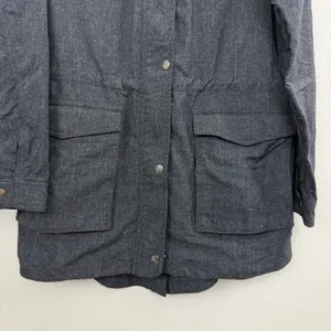 Duluth Trading Jacket Womens Medium Gray Mist Master Hooded Utility Parka thumbnail 3