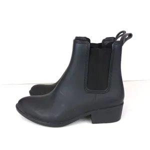 Jeffrey Campbell Stormy Chelsea Rain Boots Women 8 Black Matte Pointed Toe thumbnail 5