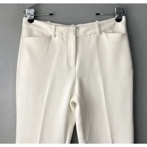 Worthington Dress Pants Size 6 Slim Fit White Ankle Ponte Trousers Office Career thumbnail 2