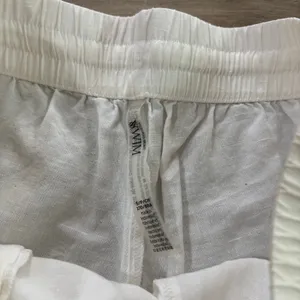 Victoria's Secret Swim White Linen Shorts Women Size Small thumbnail 2