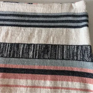 ABBELINE textured canvas striped skirt size small thumbnail 3