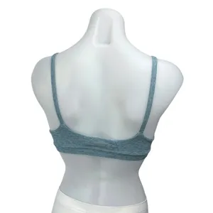 Alo Yoga Women's Blue Heathered Cutout Athletic Sports Bra Crop Top Size XS thumbnail 2