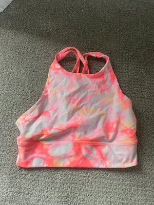 Lululemon Pink  Tie Dye Tank thumbnail 1