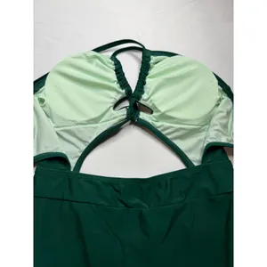 Cupshe Womens Forest Green Cutout Halter One Piece Swimsuit Size S thumbnail 5