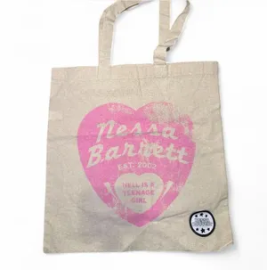 nessa barrett tote bag Tan thumbnail 2