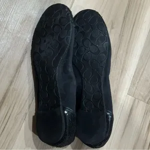 Coach Black Sequined Toes Ballet Flats Shoes Women’s 8.5 thumbnail 3