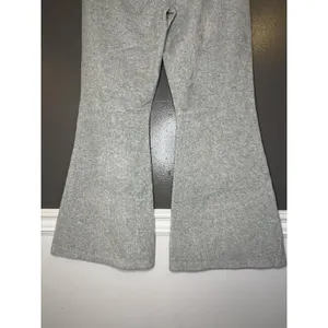 Aerie Pants Womens Large Gray Knit Wide Leg Lounge Sweatpants Elastic Waist thumbnail 6