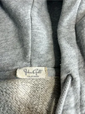 Brandy Melville John Galt Cropped Gray Zip-Up Hoodie - Women thumbnail 3