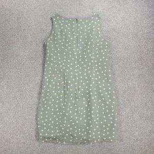 Vintage 90's Ice Cube by Michael Dress Womens 12 Green Polka Dot Rayon Mod Retro thumbnail 12