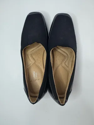 Naturalizer N5 Comfort Black Leather And Fabric Loafers Size 8W thumbnail 4