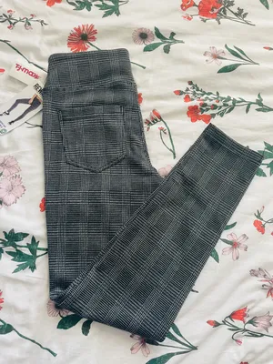 Grey Plaid Pants thumbnail 2