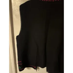 Vntg Napa Valley‎ 100% Wool Embroidered Zip Cardigan Size M thumbnail 12