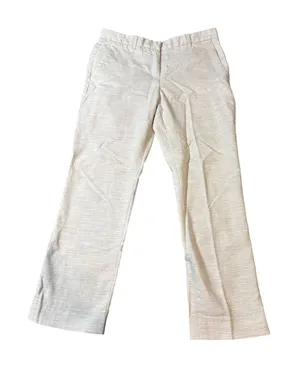 Gap Perfect Trousers Capri Cropped‎ Pants Size 4R Cream Gray Pockets Flat Front thumbnail 1