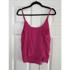 Panhandle Swiss Dot Camisole Womens Size M Hot Pink Cami Tank Top Sleeveless thumbnail 5
