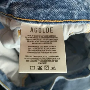 Agolde Women's Blue Distressed Boho Jeans Size 24 thumbnail 8