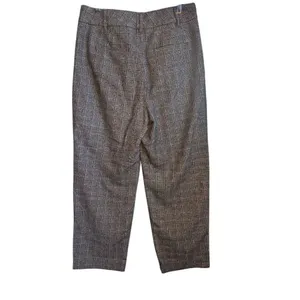 Aritzia Wilfred wool cashmere blend plaid trouser pants 6 thumbnail 2