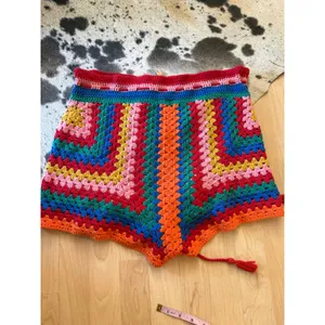 FARM RIO Colorful Crochet Knit Shorts Size‎ Medium thumbnail 8