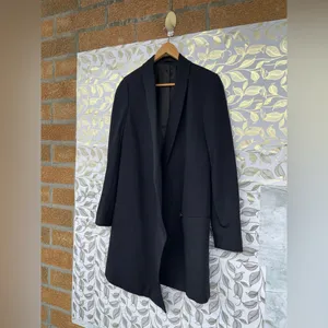 AllSaints Verne Draped Blazer Dress - Avant Garde Asymmetric - Black EU 36 thumbnail 5