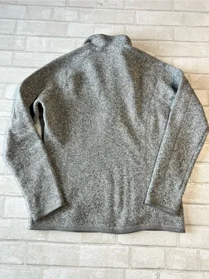 Patagonia Woman’s Gray Quarter-Zip Fleece Pullover Outdoor Size Medium thumbnail 2
