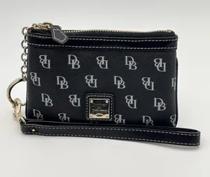 Dooney & Bourke‎ Black Logo Wristlet with Detachable Strap thumbnail 1