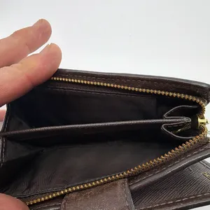 Coach Brown Signature Canvas Flap Wallet thumbnail 4