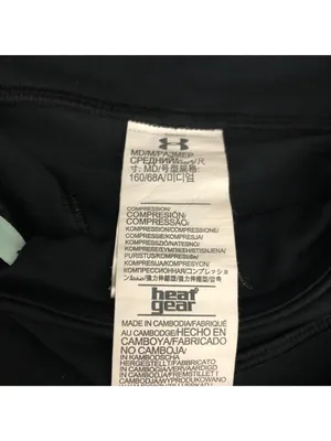 Under Armour HeatGear Black Compression Leggings Mint Accents Zip Pocket M thumbnail 5