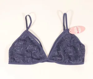 Anemone NWT Unlined Bralette in Blue-Gray One Size thumbnail 1