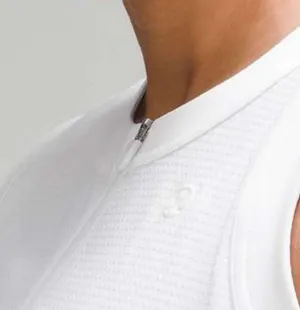 NWOT Lululemon Grid-Texture Sleeveless Tennis Dress White thumbnail 6
