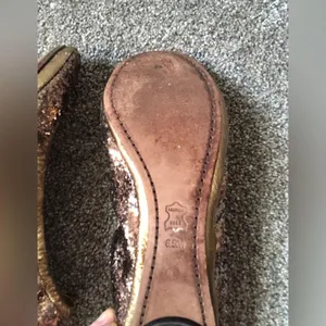 Tory Burch Glitter Sequin Eddie Ballet Flats in Copper Size 6.5 US Women’s Shoe thumbnail 6