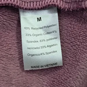 Earth Yoga M Organic Cotton Blend Purple‎ Asymmetrical Zip Pullover Sweatshirt thumbnail 6