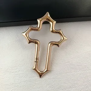 Car Keychain for Men Women Hollow Cross Design Carabiner Keychain Bag Charm thumbnail 4