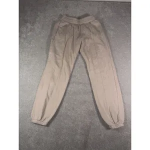 Nike Phoenix Fleece High Waisted Oversized Sweatpants Womens XS Beige Joggers thumbnail 3