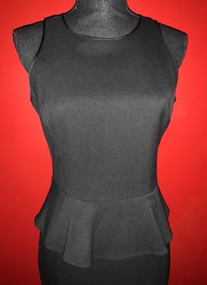 Loft Peplum Knee Length Dress thumbnail 4