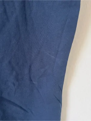 Anine Bing Lili Framed Monogram T-Shirt in Washed Navy Blue NWT thumbnail 6