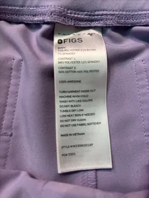FIGS Womens Lavender Dew Zamora High-Rise Jogger Scrub Pant size Small Petite thumbnail 4