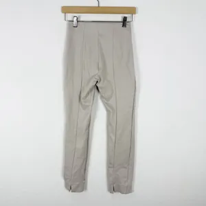 Quince Ultra-Stretch Ponte Pintuck Ankle Pants Ecru thumbnail 4