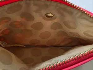 Kate Spade Pink perforated leather Cedar Street Lacey Pouch thumbnail 6