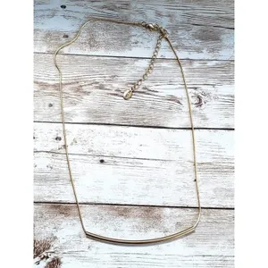 Aldo Necklace Gold Tone Statement Bar Style Necklace thumbnail 2