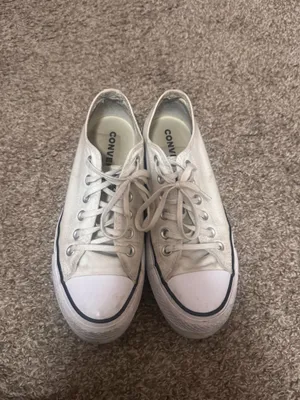 Low top white platform converse  thumbnail 4