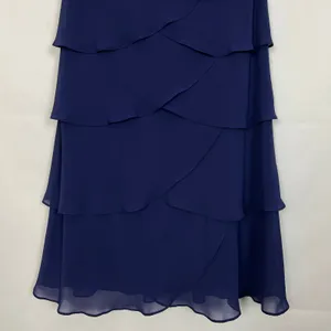 Alex Evenings Ruffed Midi Dress Womens 10 Party Cocktail Wedding Formal Glam thumbnail 5