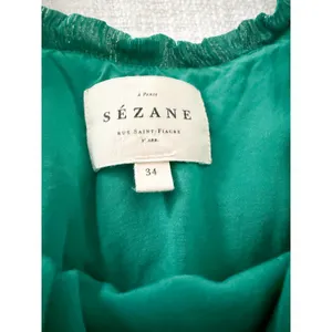Sézane | Alexandra Green‎ Striped Dress Tie Back | SZ 34 / US 2 thumbnail 11