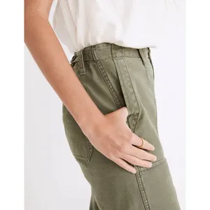 Madewell Griff Pants Plus Size 32 Green Utility High Rise Tapered Cargo Normcore thumbnail 2