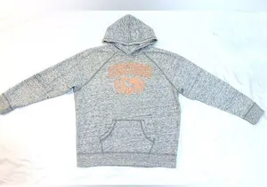 Vintage Abercrombie Glitter Logo Pullover Hoodie - Heather Grey - 15/16 (XS/S) thumbnail 5