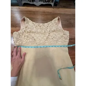 Bari Jay Vintage 60s 70s Lace Bodice Maxi Dress Gown thumbnail 10