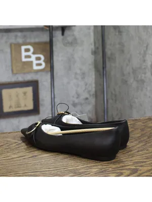 NWT A New Day Valentina Pointed Toe Buckle Ballet Flats 94462478 Black 6.5M thumbnail 3