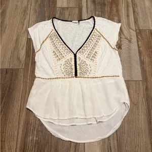 Anthropologie Akemi + Kin Keira Embroidered Blouse thumbnail 2