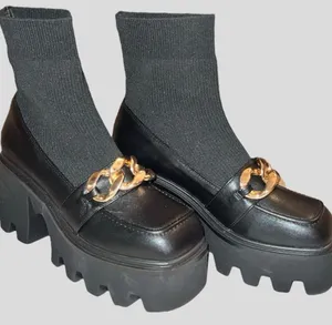 Black Chunky Platforms Size 11 thumbnail 4