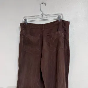 Zara Brown Lyocell Wide Leg Pants Sz 10 thumbnail 7